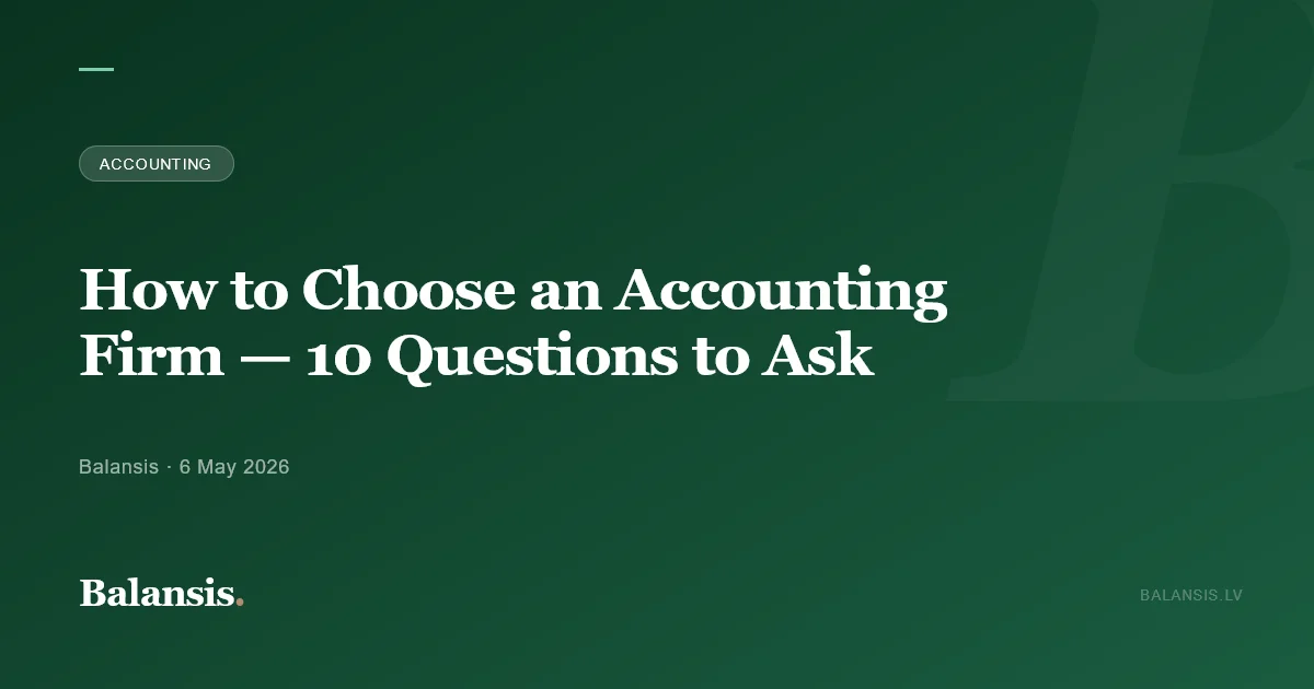 How to Choose an Accounting Firm — 10 Questions to Ask
