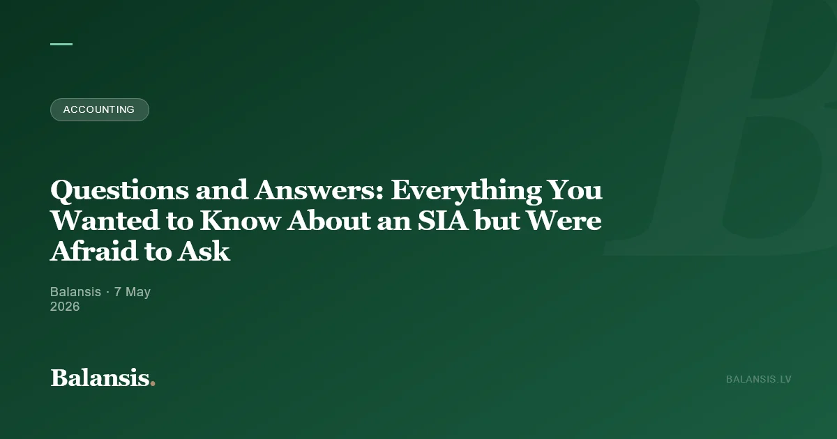 Questions and Answers: Everything You Wanted to Know About an SIA but Were Afraid to Ask